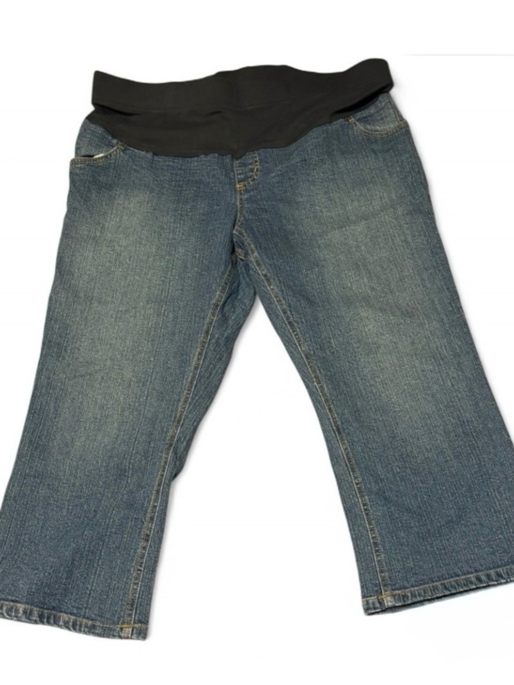NWT Two Hearts Maternity XL Mid Belly Bootcut Jeans Dark Wash
